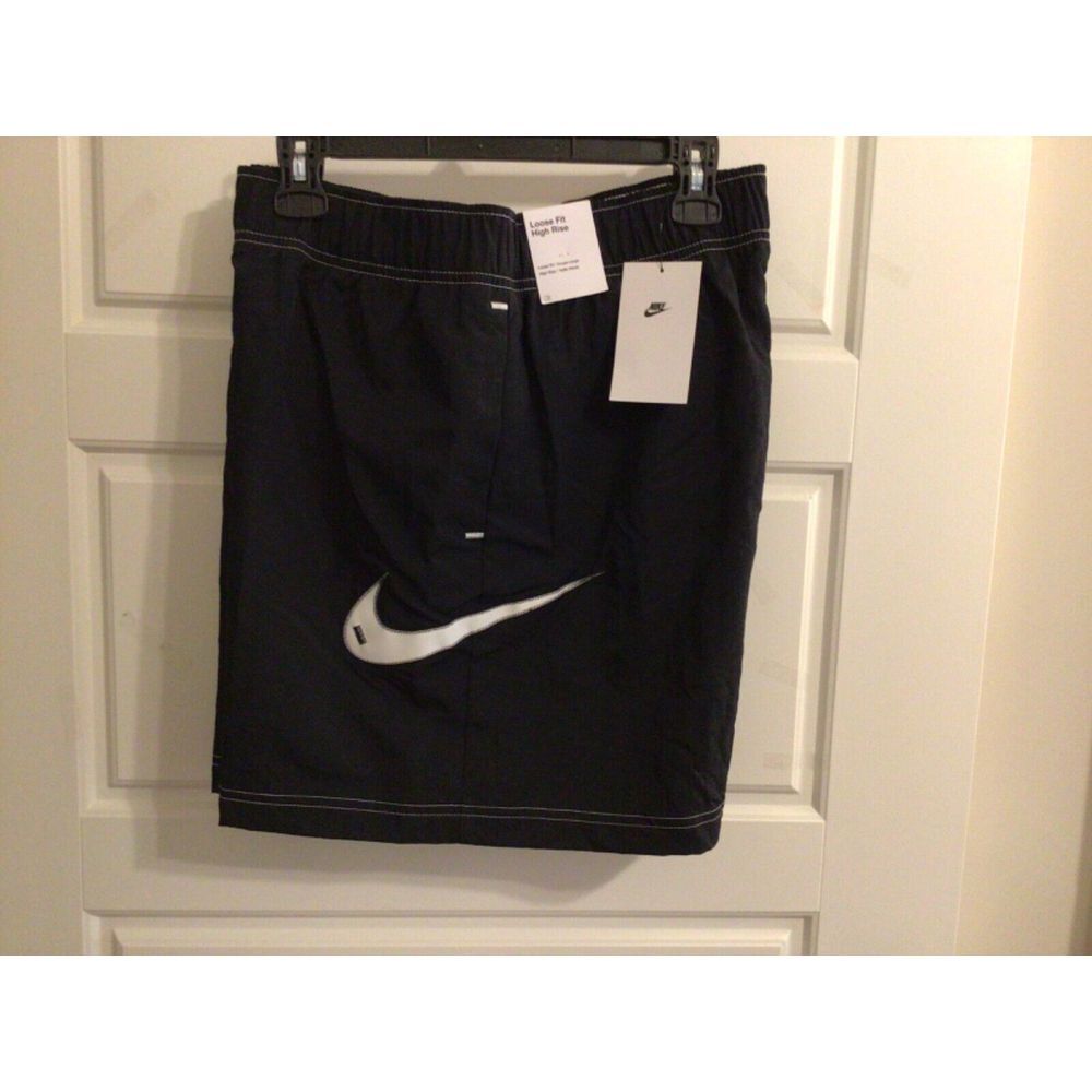 Nike Women's Swoosh Woven Easy Shorts‎ Black Size MED DM6752-010